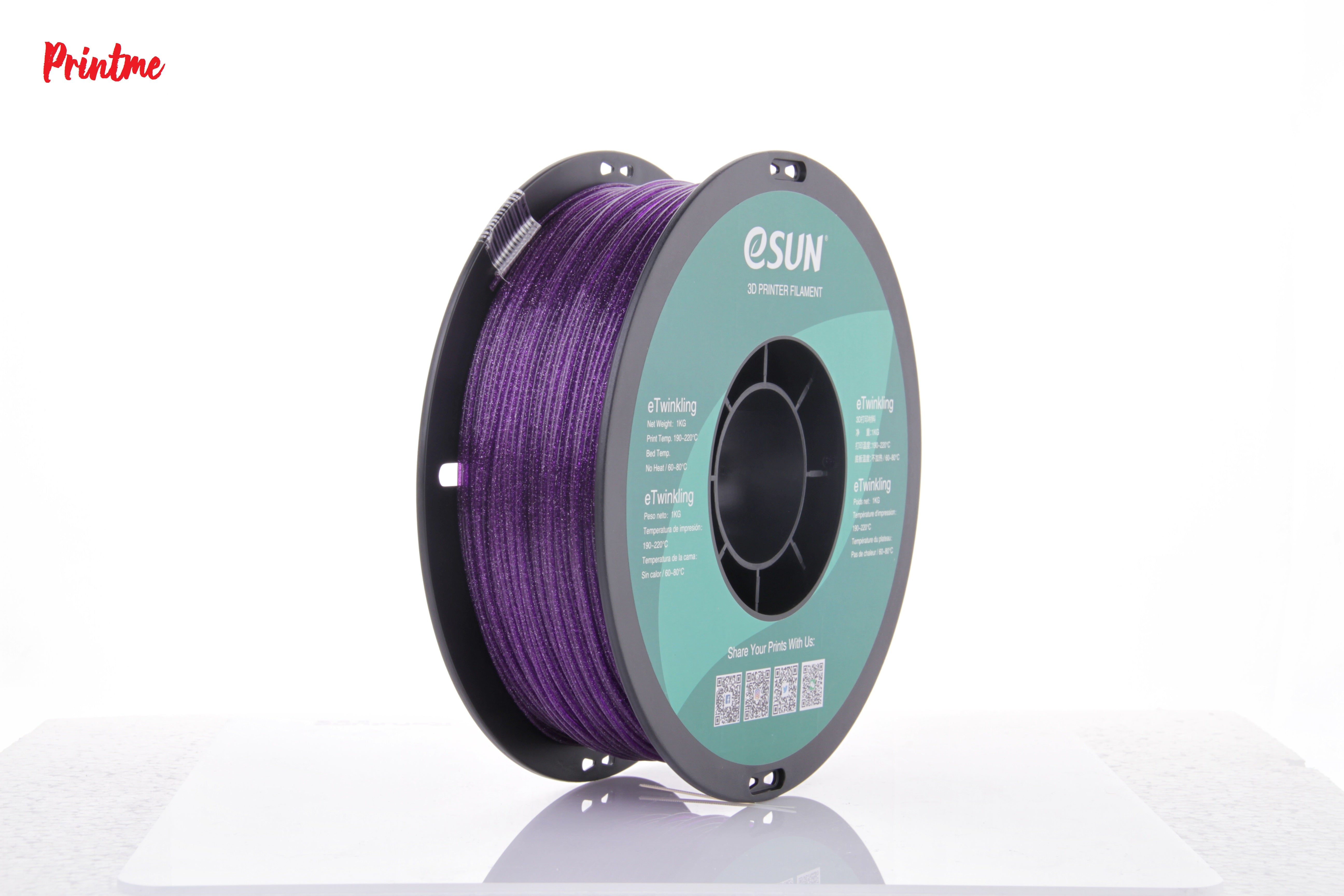 eSUN eTwinkling Purple 1.75mm 1kg/2.2lbs
