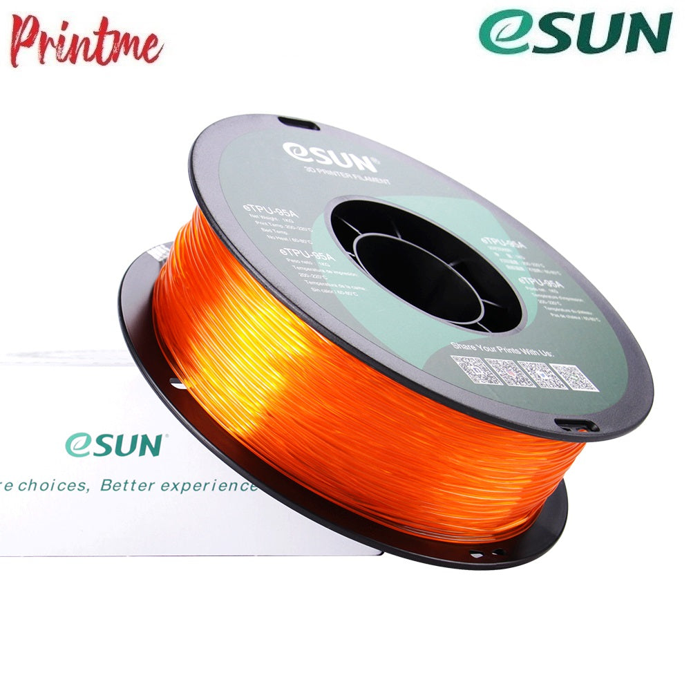 eSUN TPU-95A Glass Orange 1.75mm 1kg/2.2lbs