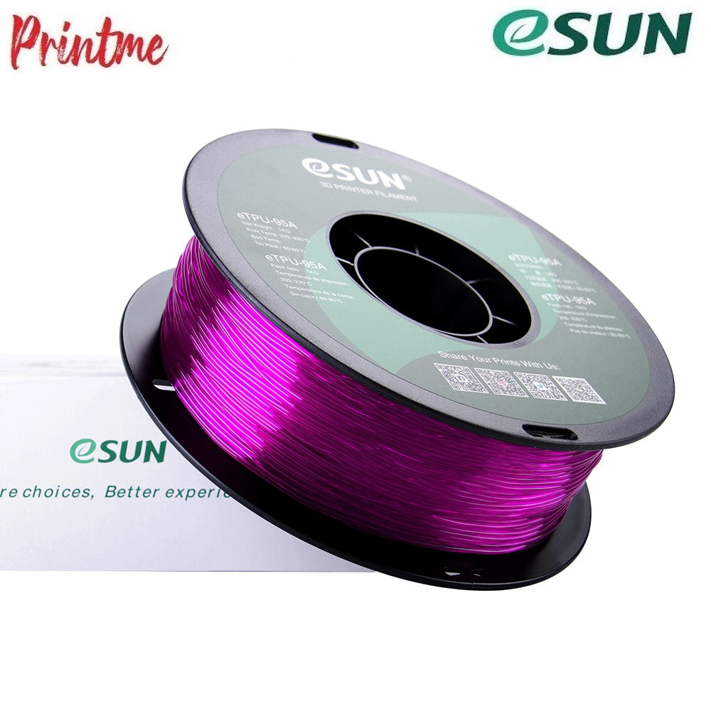 eSUN TPU-95A Glass Purple 1.75mm 1kg/2.2lbs