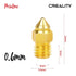 1x Creality MK8 0.6mm Brass Nozzle Head