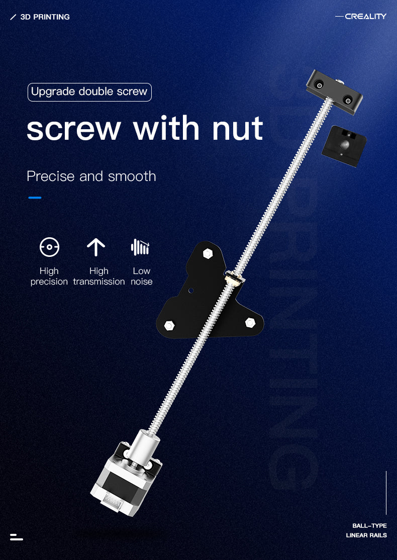 Creality 3D, Dual Screw Rod Upgrade Kit Double