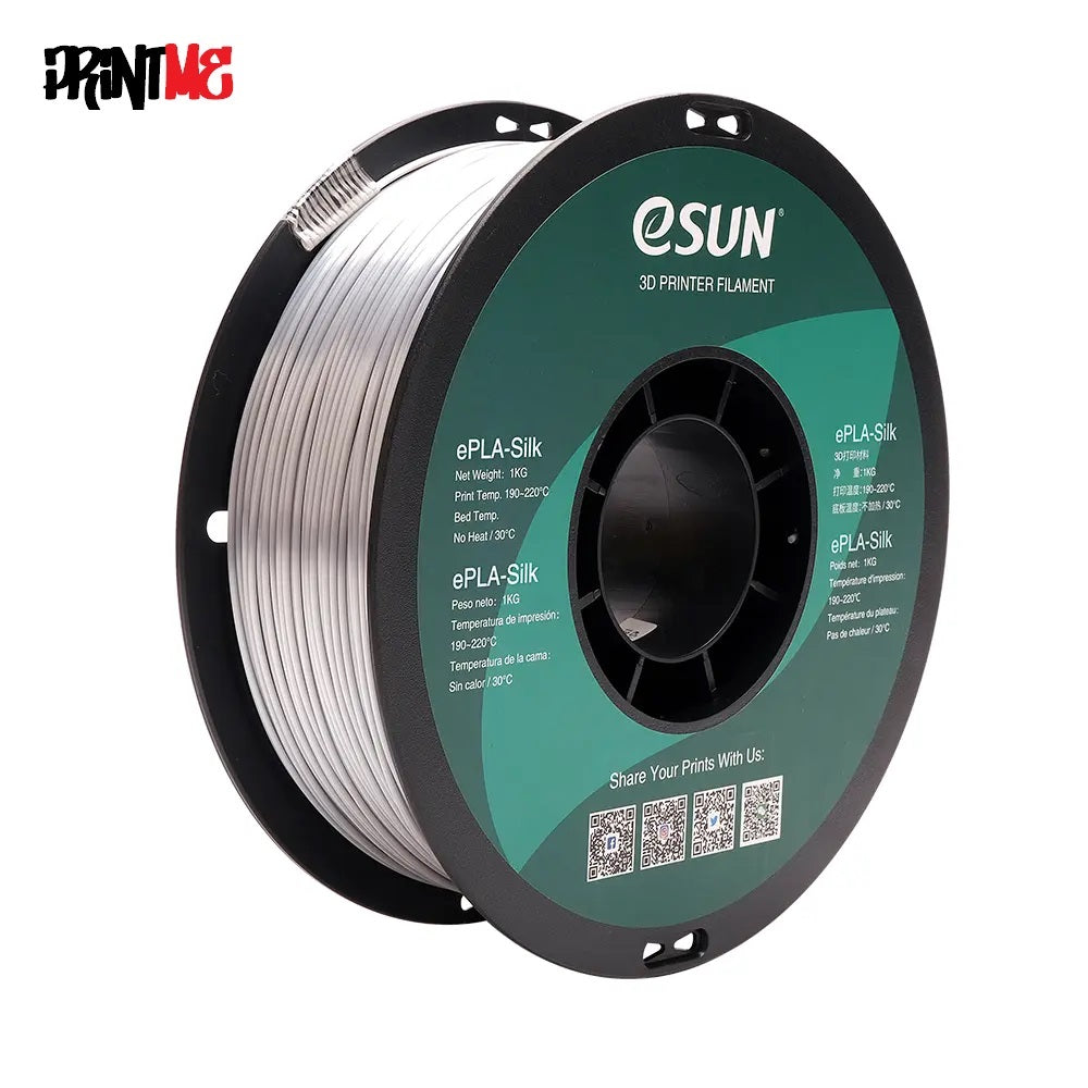 eSUN eSilk Silver 1.75mm 1kg/2.2lbs