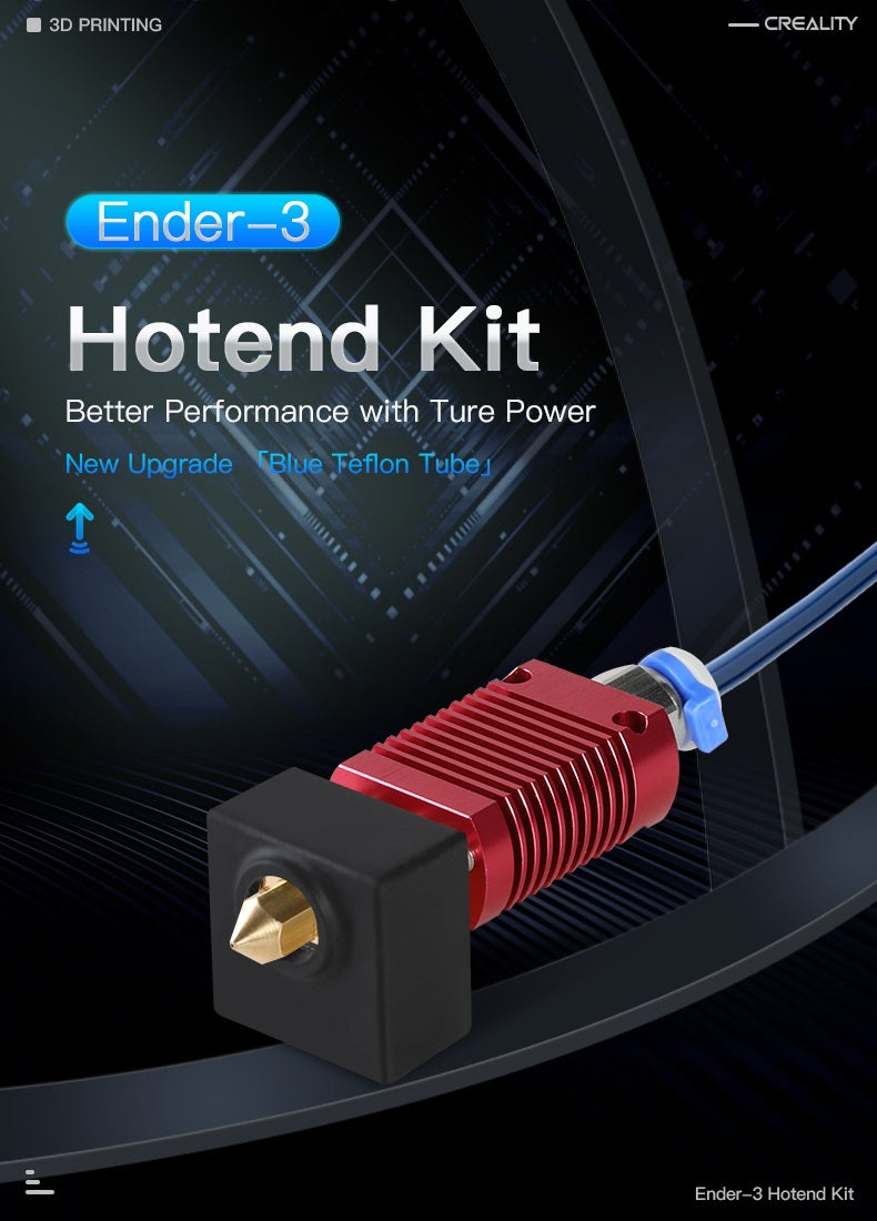CREALITY 3D Ender-3 Hotend Kit (Blue Capricorn Tube)