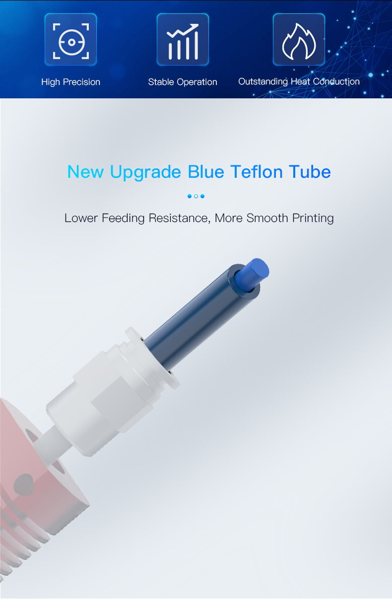 CREALITY 3D Ender-3 Hotend Kit (Blue Capricorn Tube)