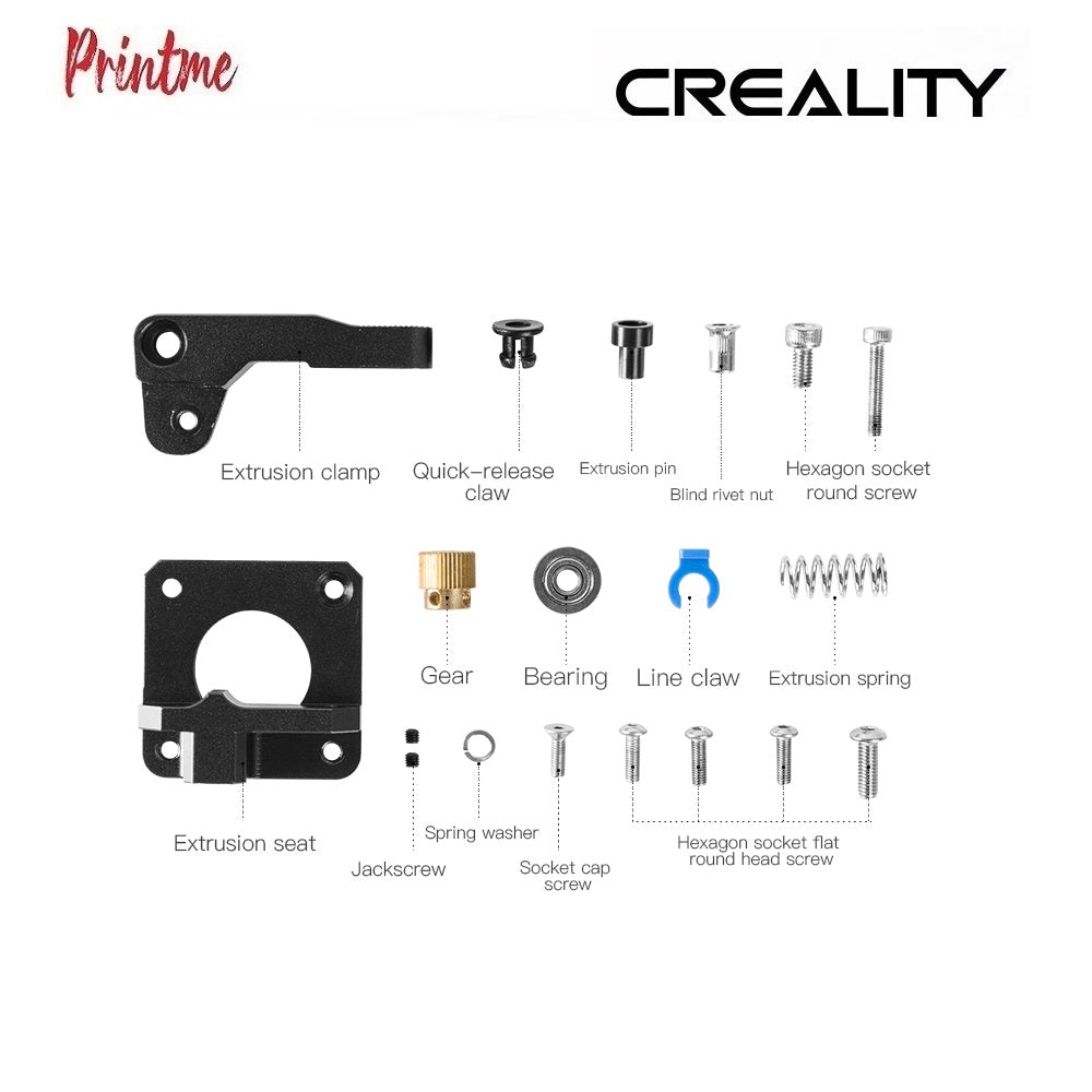 Creality 3D Upgraded Extruder Kit (Black)