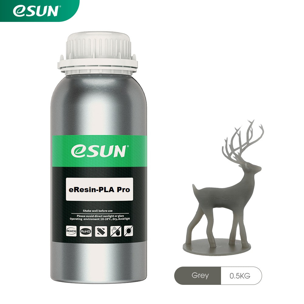 eSUN Grey PLA PRO Plant Based Resin 500G