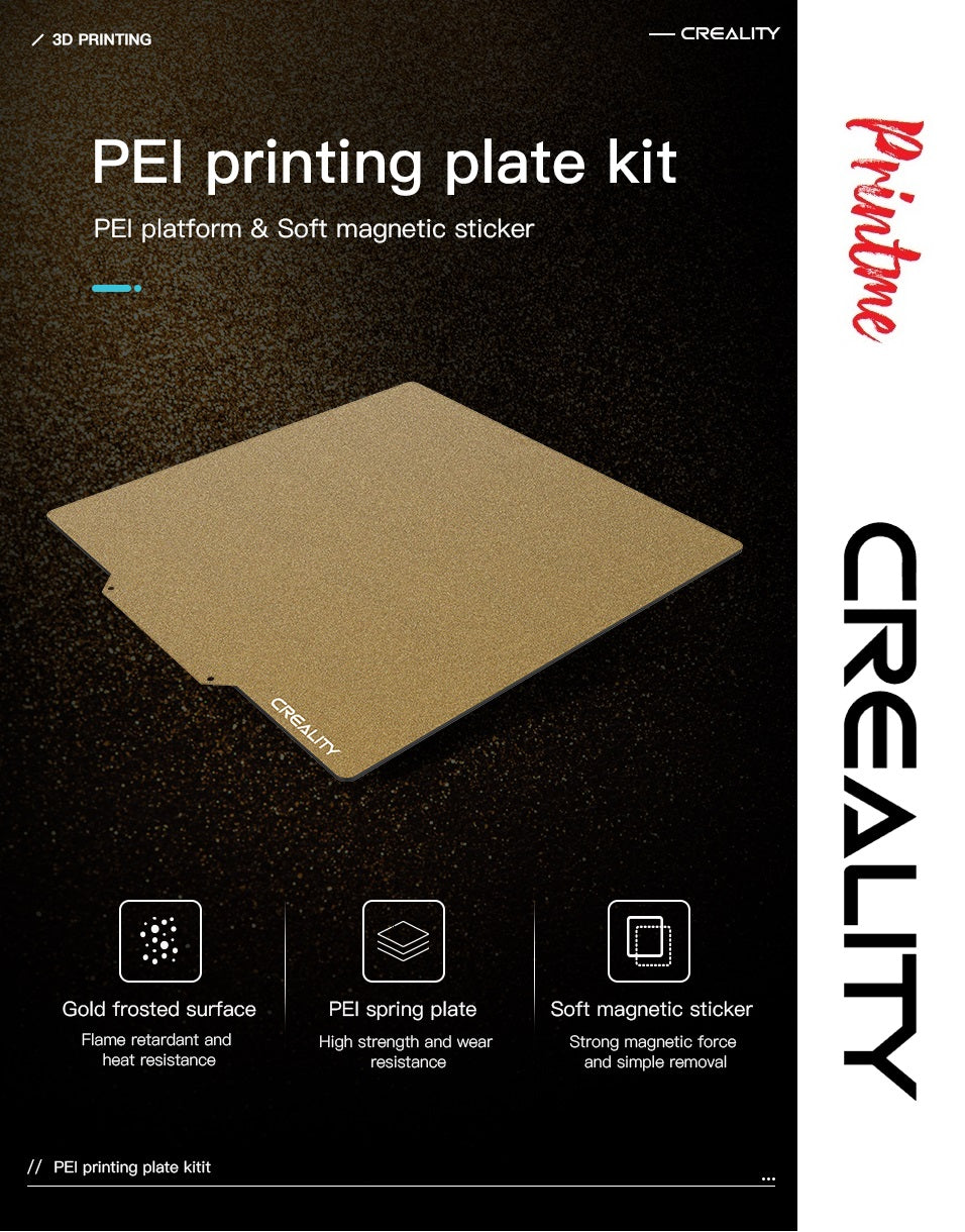 Creality 3D Ender-5 Plus PEI Printing Plate 377x370x2mm Frosted Surface