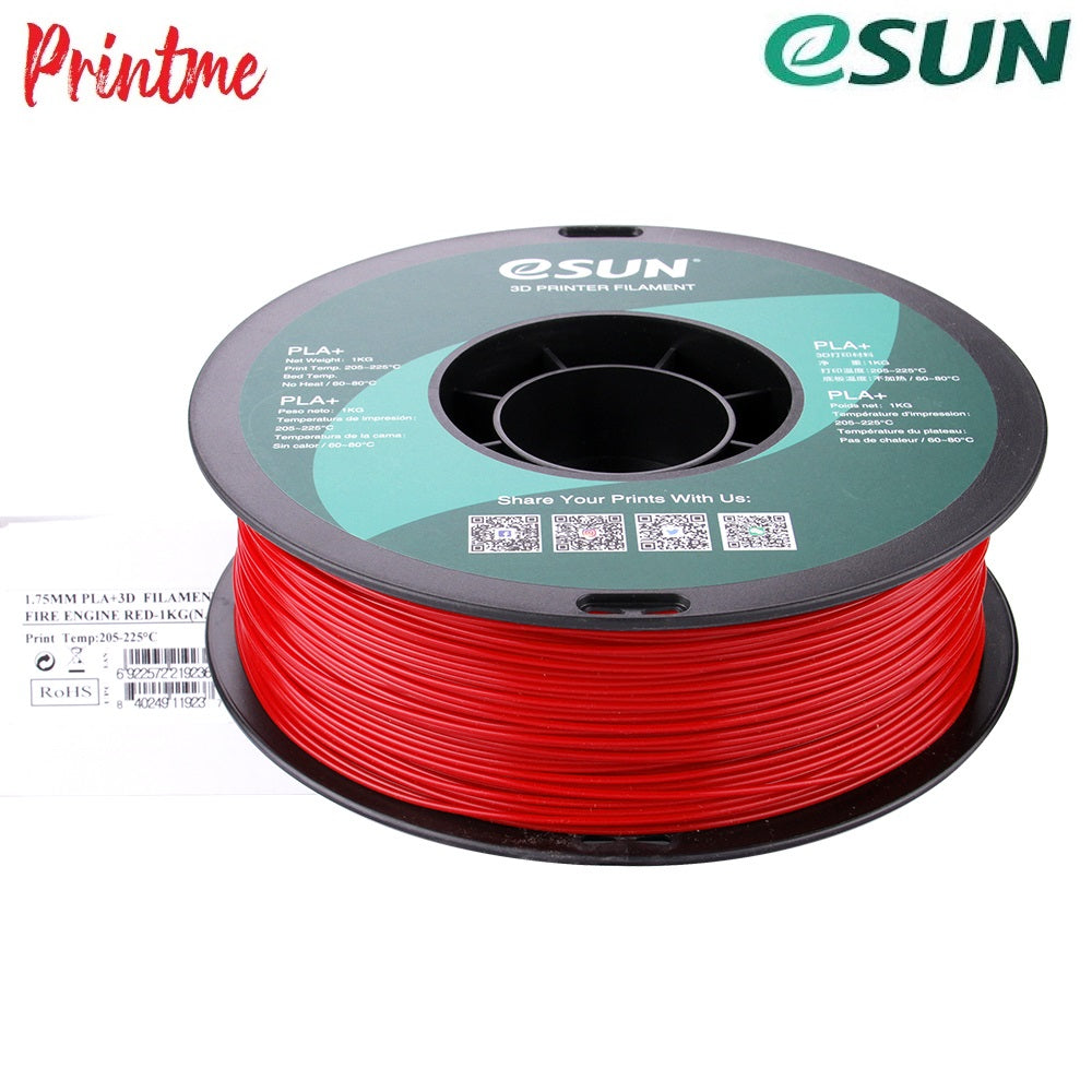 eSUN PLA+ Fire Engine Red 1.75mm 1kg/2.2lbs