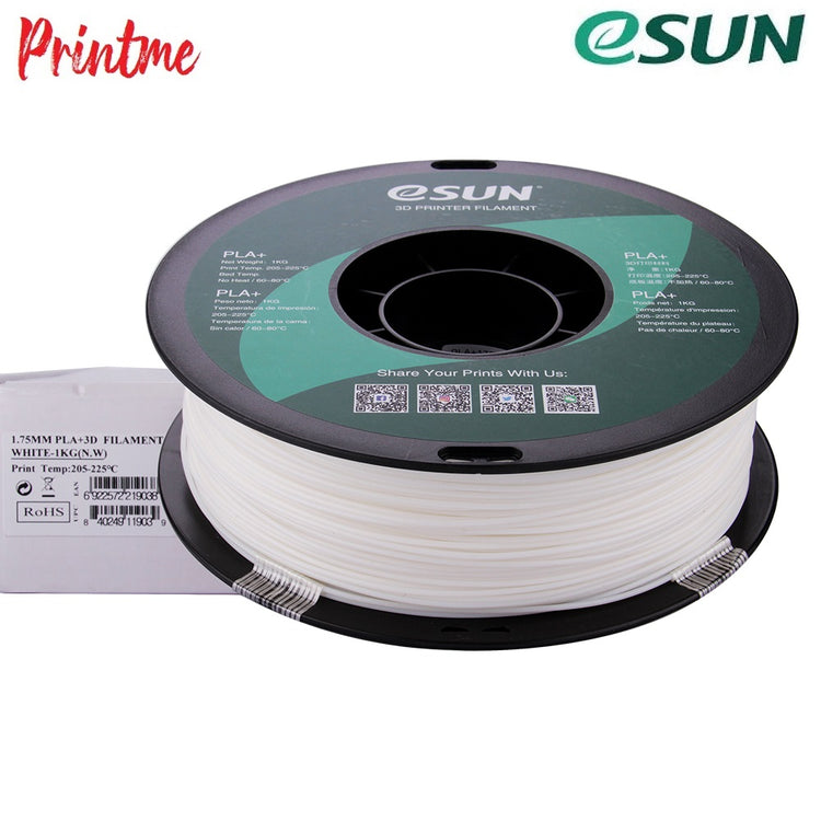 eSUN PLA+ White 1.75mm 1kg/2.2lbs