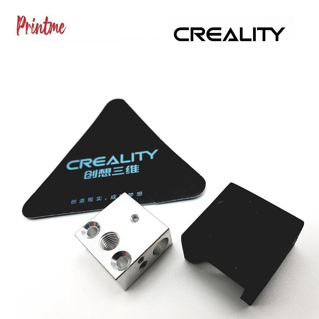 Creality 3D, MK7/MK8 Aluminum Heater Block + Sock