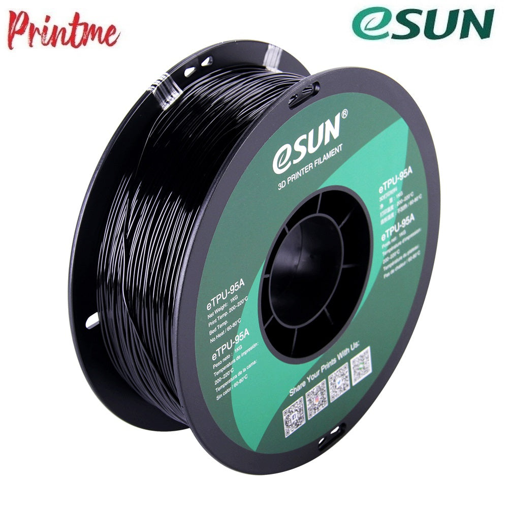 eSUN TPU-95A Black 1.75mm 1kg/2.2lbs