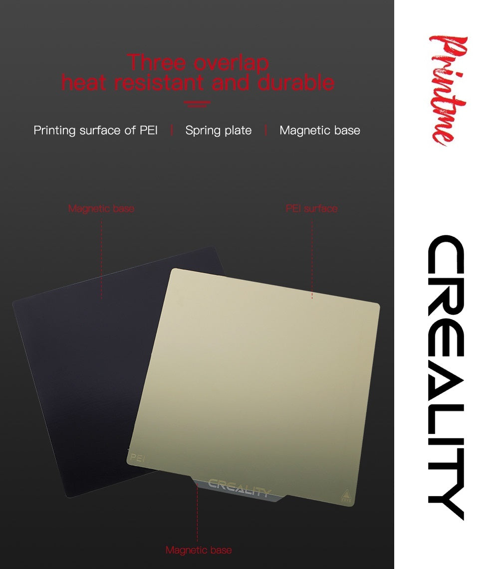 Creality 3D, PEI Plate for Ender-3, Ender-3 Pro/Ender-3s Ender-5/CR20 PRO/CR20